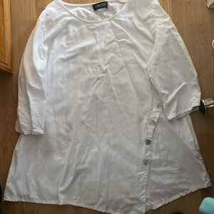 Preowned women’s Jones&Co  linen blend top 1 X tall